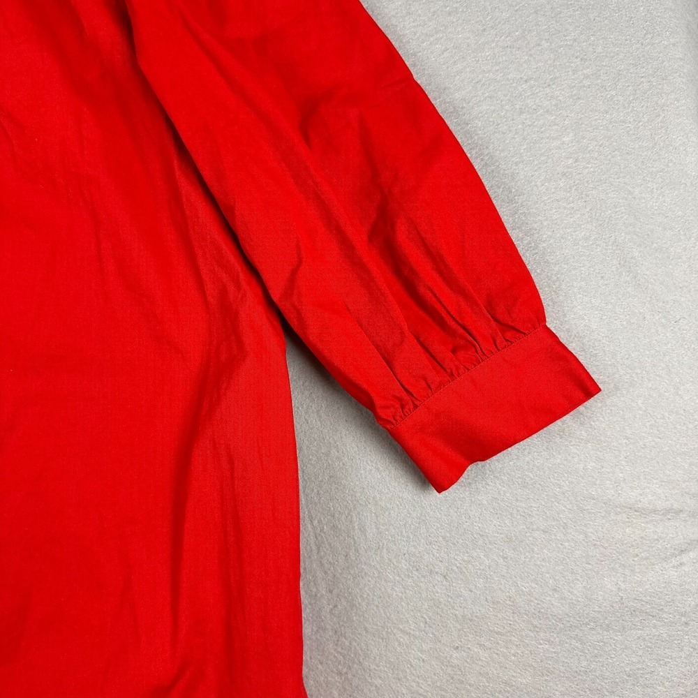 Tuckernuck Red Button-Down Ruffle Collar Top - Picture 10 of 14